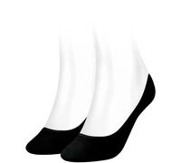 Tommy Hilfiger Women's Footie Invisble 2P Ankle Socks, Black, Size 39