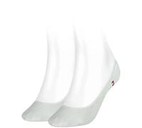Tommy Hilfiger Women's Footie Invisble 2P Ankle Socks, White, Size 35