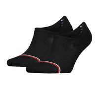 Tommy Hilfiger Footie Socks, Black, 43/46 (Pack of 2)