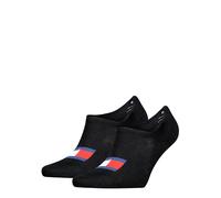 Tommy Hilfiger Footie Socks, Black, 43/46 (Pack of 2)
