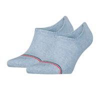 Tommy Hilfiger Footie Socks, Blue, 39/42 (Pack of 2)