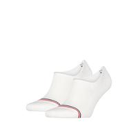 Tommy Hilfiger Footie Socks, White, 39/42 (Pack of 2)