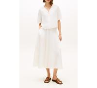 Tommy Hilfiger Frayed Vis/linen Ss Ivory Silk size M | Button-Down Shirts Outlet | Women | White M
