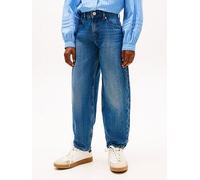 Tommy Hilfiger Girls Barrel Washed Jeans, Blue, Size Age: 14 Years Blue
