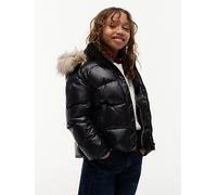 Tommy Hilfiger Girls Essential Down Jacket, Black, Size 7 Years Black