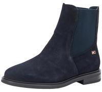 Tommy Hilfiger Girls’ Flag Suede Chelsea Boots, Blue (Space Blue), 3,5