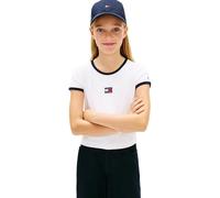 Tommy Hilfiger Girls Heritage Flag TOP SS KG0KG09066 White (White) 14 Years
