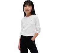 Tommy Hilfiger Girl's Pointelle Top Ls KG0KG09463 Other Tops, White (White), 10 Years