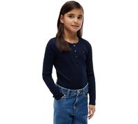 Tommy Hilfiger Girl's Pointelle Top Ls KG0KG09463 Other Tops, Blue (Dark Night Navy), 16 Years