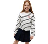 Tommy Hilfiger Girl's Sripe Tee Ls KG0KG09455 Other T-Shirts, White (White Stripes), 5 Years