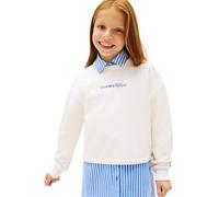 Tommy Hilfiger Girls' Sweatshirt Glitter with Round Neck, Off-White (Ancient White), 12 Years