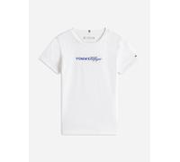 Tommy Hilfiger Girls Tommy Script T-Shirt in White - White - 2 Yrs