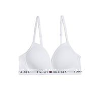 Tommy Hilfiger Girls Triangle Bra Fixed Foam, White, Size Age: 8-10 Years White
