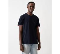 Tommy Hilfiger Global Strip Cuff Mens T-Shirt - Desert Sky - Desert Sky - L