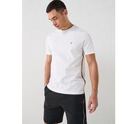 Tommy Hilfiger Global Stripe Seam T-Shirt, White, Size L, Men White