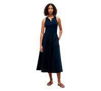 Tommy Hilfiger Gold Button Poplin Mix Sleeveless Dress