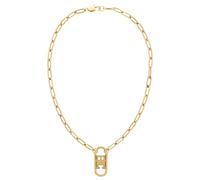 Tommy Hilfiger Gold Tone Monogram Chain Pendant