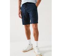 Tommy Hilfiger Men's Harlem PO Linen Short MW0MW37804 Chino Shorts, Blue, 38W