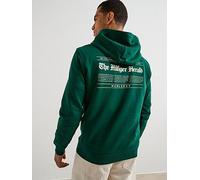 Tommy Hilfiger Herald Graphic Print Hoodie, Dark Green, Size L, Men Dark Green