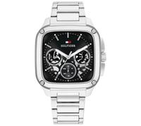 Tommy Hilfiger Herald Skeleton 1710758 - Man - 39 mm - Analogue - Quartz - Mineral Glass Black 21 mm