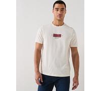 Tommy Hilfiger Heritage Central Label Logo T-Shirt, Off White, Size Xl, Men Off White