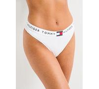 Tommy Hilfiger Heritage Cotton Thong, White, Size L, Women White