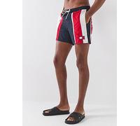 Tommy Hilfiger Heritage Cut & Sew Badge Medium Swim Shorts, Navy, Size S, Men Navy
