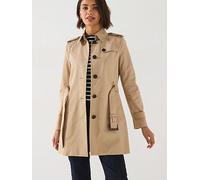 Tommy Hilfiger Heritage Single Breasted Trench Coat, Beige, Size Xl = Uk 14, Women Beige