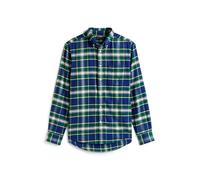 Tommy Hilfiger Hero Pure Cotton Flannel Checked Shirt Green Mix
