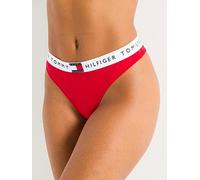 Tommy Hilfiger Herritage Cotton Thong, Red, Size L, Women Red