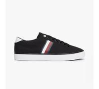 Tommy Hilfiger HI LOW STRIP Mens Trainers Black - Size UK 7