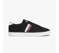 Tommy Hilfiger HI LOW STRIP Mens Trainers Black - UK 8