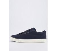 Tommy Hilfiger Hi Vulc Low Core Canvas Trainers - Navy, Navy, Size 40, Men Navy