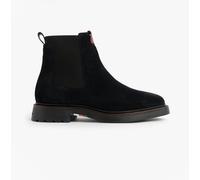 Tommy Hilfiger Men’s Comfort Suede Chelsea Boots, Blue (Desert Sky), 10.5