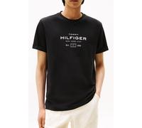 Tommy Hilfiger Men’s Short Sleeve Round Neck Stack Graphic T-Shirt, Black (Black), XXL