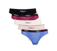 Tommy Hilfiger Holiday Thongs Womens Lace Thong 5 Pack Multipack Thongs