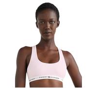 Tommy Hilfiger Womens UW0UW03820 Icon 2.0 Bralette Bra - Pink Cotton - Size 14 UK