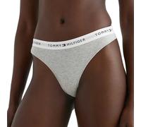 Tommy Hilfiger for woman. UW0UW03835 Thong with logo on waistband grey (S), Homewear, Cotton