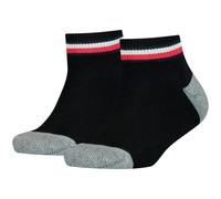 B084QZ8F4C- Tommy Hilfiger Men's Th Kids Iconic Sports Quarter 2p Socks, Black, 5.5-8.5 UK