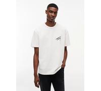 Tommy Hilfiger Jeans Back Graphic Textured Relaxed T-Shirt - Ancient White