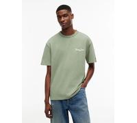 Tommy Hilfiger Jeans Back Graphic Textured Relaxed T-Shirt - Spring Olive