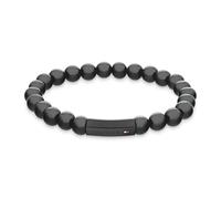 Tommy Hilfiger Jewelry Men's Beaded Bracelet with Onyx Stones - 2790581