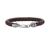 Tommy Hilfiger Jewelry Men's Braided Leather Bracelet - Available in Black or Brown