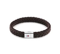 Tommy Hilfiger Jewelry Men's Braided Leather Bracelet Brown - 2790330