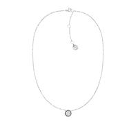 Tommy Hilfiger Jewelry Women's Stainless Steel Pendant Necklace Embellished with Crystals - Available in Silver or Gold Version