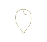 Tommy Hilfiger Jewelry Women's Yellow Gold Chain Necklace with a Circle Charm - 2780945