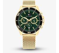 Tommy Hilfiger Jordan Gold & Green Chronograph Watch 1792093