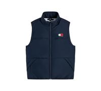 Tommy Hilfiger Junior logo-patch high-neck jacket - Blue 3-6-8-10-12-14-16