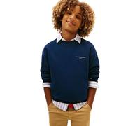 Tommy Hilfiger Kids Gender Inclusive MINI CORP C-NECK SWEATSHIRT KS0KS00665 BLUE (Dark Night Navy) 24 Month