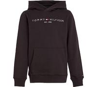 Tommy Hilfiger Kids’ Unisex Essential Hoodie, Black (Black), 16 Years